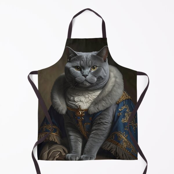 Item preview, Royal Grey British Shorthair Cat Portrait designed and sold by Rutvain.