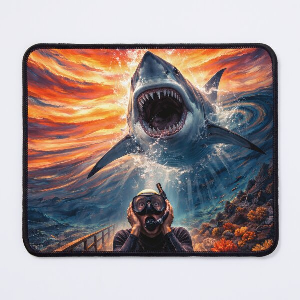 Item preview, The Scream With a Fishy Reason – Inspired by Edvard Munch's “The Scream” (1863–1944), who never imagined the reason would have teeth and gills. designed and sold by TheArtsyFrogs.