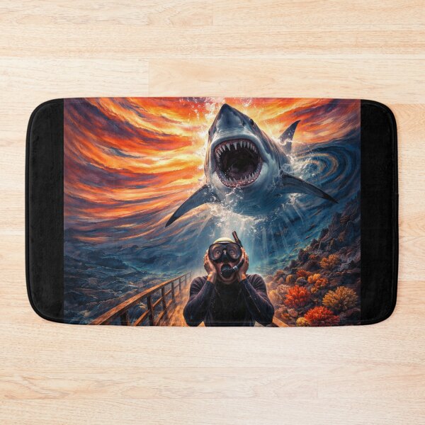Item preview, The Scream With a Fishy Reason – Inspired by Edvard Munch's “The Scream” (1863–1944), who never imagined the reason would have teeth and gills. designed and sold by TheArtsyFrogs.