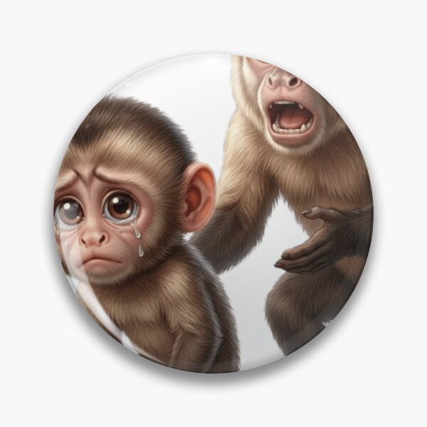 Item preview, "Punch" the Abandoned Baby Monkey designed and sold by JordanInk Studio.