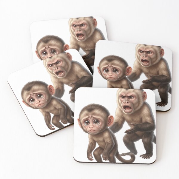 Item preview, "Punch" the Abandoned Baby Monkey designed and sold by JordanInk Studio.