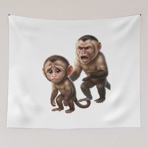 Item preview, "Punch" the Abandoned Baby Monkey designed and sold by JordanInk Studio.