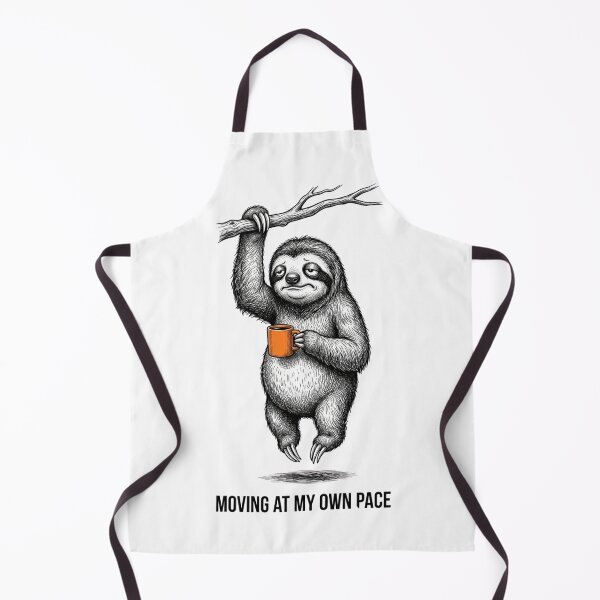 Item preview, Moving at My Own Pace – Funny Sloth Coffee Lover Design designed and sold by Luvahawb.