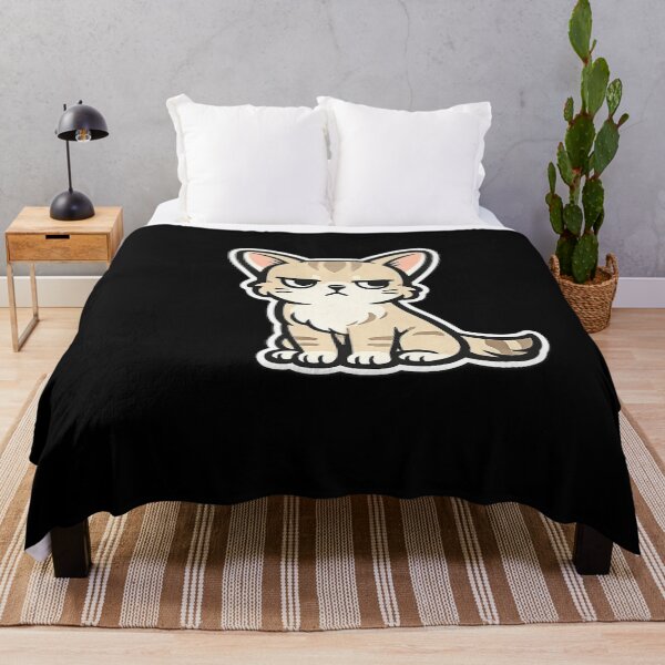 Item preview, Grumpy but Cute – Sassy Cartoon Cat with Attitude designed and sold by AvalonTshirts.