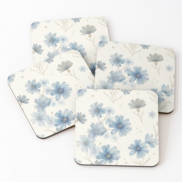 Item preview, Watercolor Blue Floral Seamless Pattern designed and sold by GenX369.