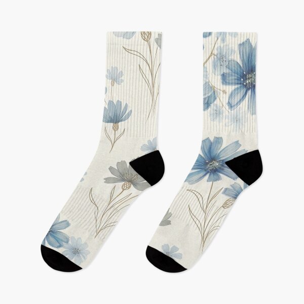 Item preview, Watercolor Blue Floral Seamless Pattern designed and sold by GenX369.