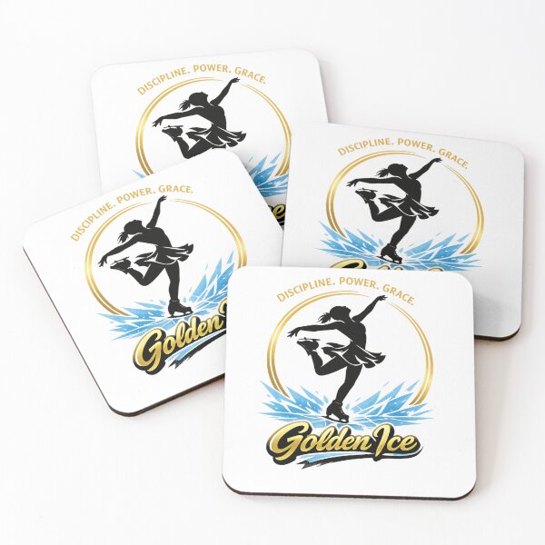 Item preview, Golden Ice – Grace Under Pressure Figure Skating Design designed and sold by LatestDesign95.