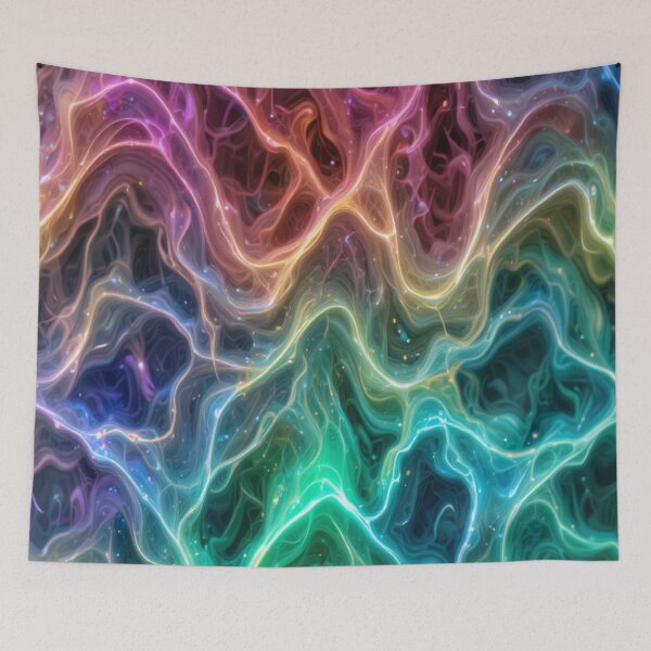 Item preview, Neon pattern of fictitious anomalous cosmic radiation designed and sold by Hot4Shirt.