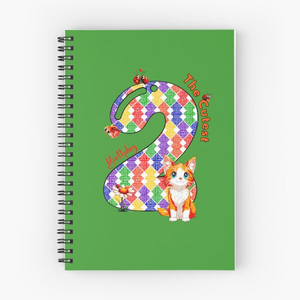 Item preview, 2nd Birthday - cute cat designed and sold by Doodle-Bloom.