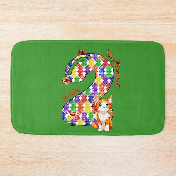 Item preview, 2nd Birthday - cute cat designed and sold by Doodle-Bloom.
