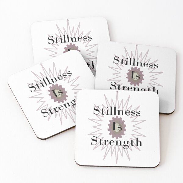 Item preview, Stillness Is Strength Empowerment Sticker designed and sold by JohnWhiteCloud.