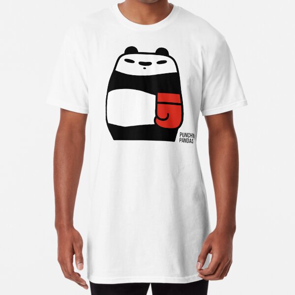 Punching Pandas Long T-Shirt