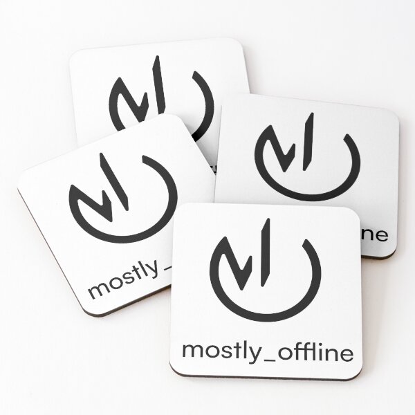 Item preview, Mostly Offline Logo – Minimalist Tech Aesthetic Design designed and sold by mostly_offline.