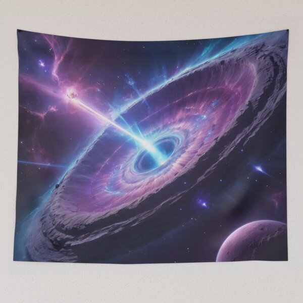 Item preview, Blue and Purple Space Wormhole designed and sold by GenesisArtis.