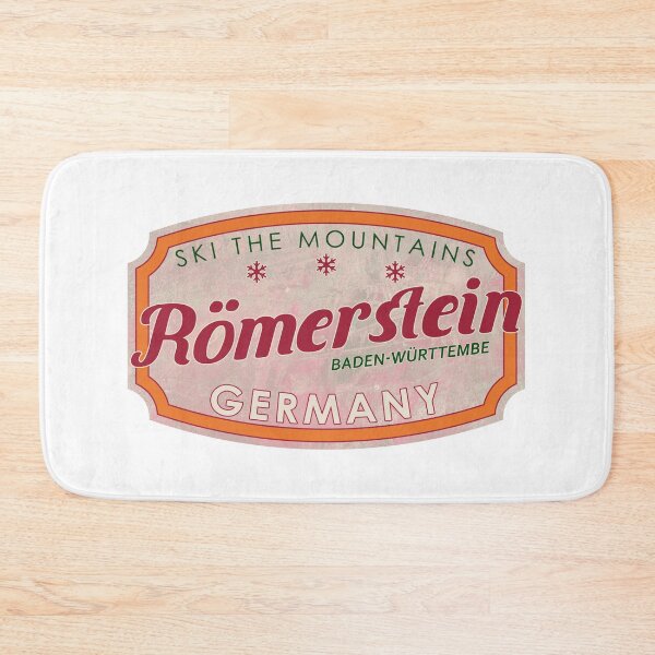 Item preview, Römerstein, Germany, Baden-Württemberg, Ski, textured skiing badge designed and sold by Wanderful-roads.