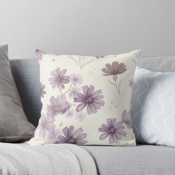 Item preview, Watercolor Purple Floral Seamless Pattern designed and sold by GenX369.