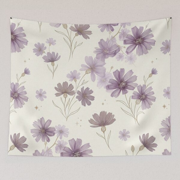 Item preview, Watercolor Purple Floral Seamless Pattern designed and sold by GenX369.