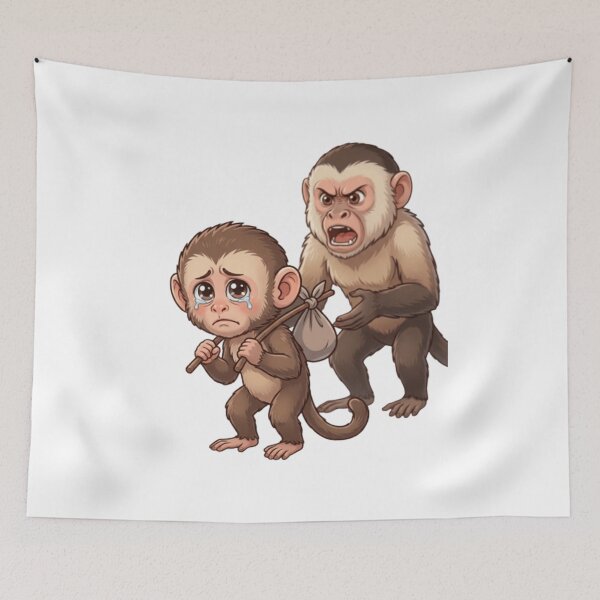 Item preview, Baby Punch Monkey , Lonely Punch Monkey Essential T-Shirt designed and sold by JordanInk Studio.