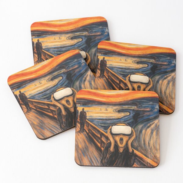 Item preview, The Full Immersive Panic Scream - Inspired by Edvard Munch's "The Scream" (1863–1944), who never updated his scream settings. designed and sold by TheArtsyFrogs.