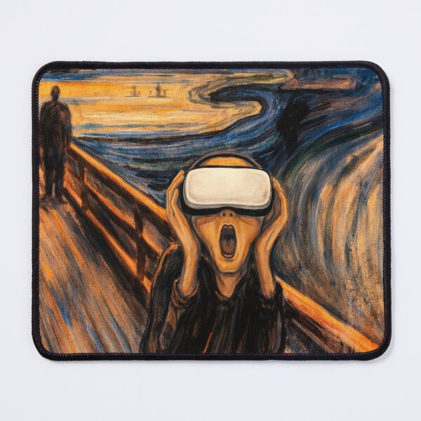 Item preview, The Full Immersive Panic Scream - Inspired by Edvard Munch's "The Scream" (1863–1944), who never updated his scream settings. designed and sold by TheArtsyFrogs.