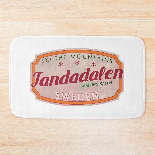 Item preview, Tandådalen, Sweden, Malung-Sälen, Ski, textured skiing badge designed and sold by Wanderful-roads.