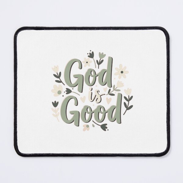 Item preview, God Is Good Christian Feminine Typography – Dusty Pink Faith Design designed and sold by Illustrated Faith.