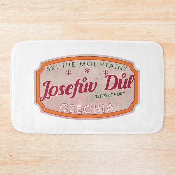 Item preview, Josefův Důl, Czechia, Jizerské hory, Ski, textured skiing badge designed and sold by Wanderful-roads.
