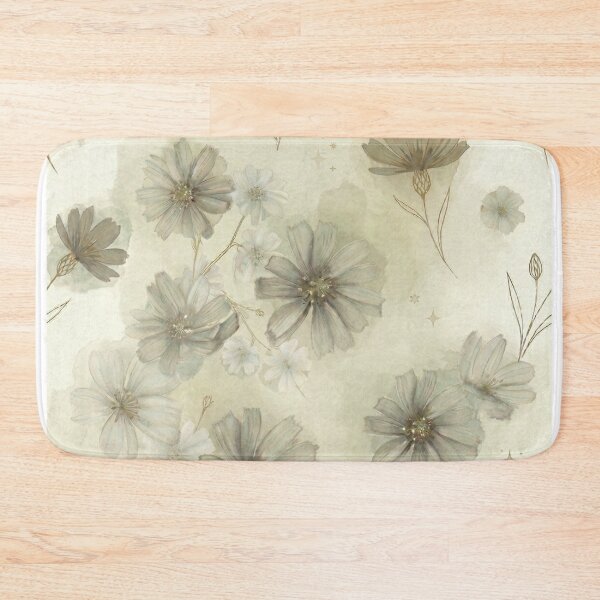 Item preview, Vintage Sage Green Floral Seamless Pattern designed and sold by GenX369.