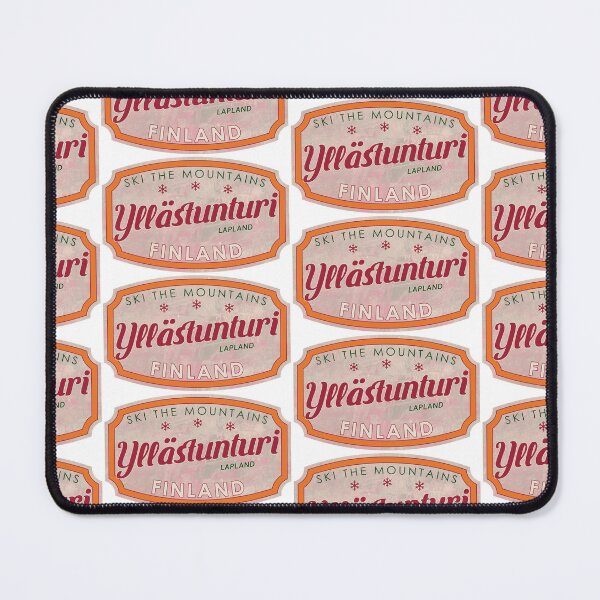 Item preview, Yllästunturi, Finland, Lapland, Ski, textured skiing badge designed and sold by Wanderful-roads.