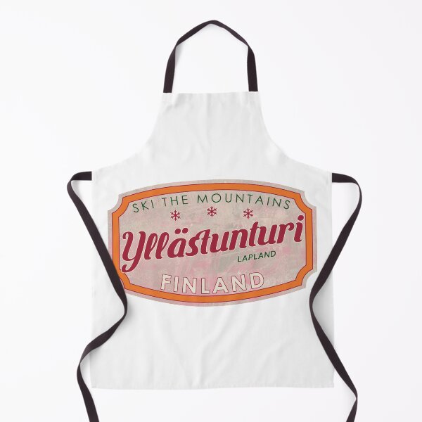 Item preview, Yllästunturi, Finland, Lapland, Ski, textured skiing badge designed and sold by Wanderful-roads.