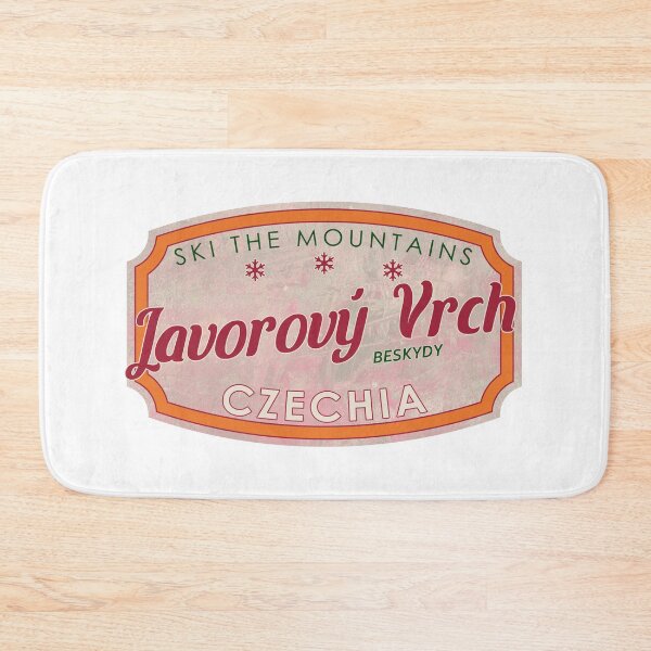 Item preview, Javorový vrch, Czechia, Beskydy, Ski, textured skiing badge designed and sold by Wanderful-roads.
