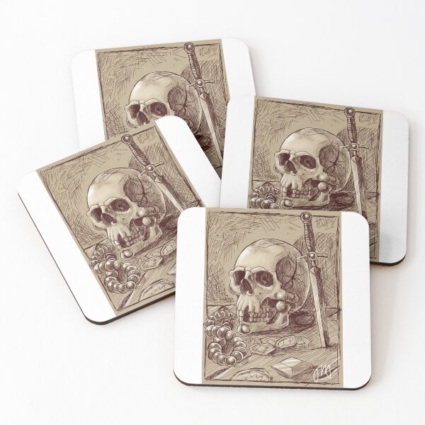 Item preview, Skull, dagger and a treasure designed and sold by tomimt.