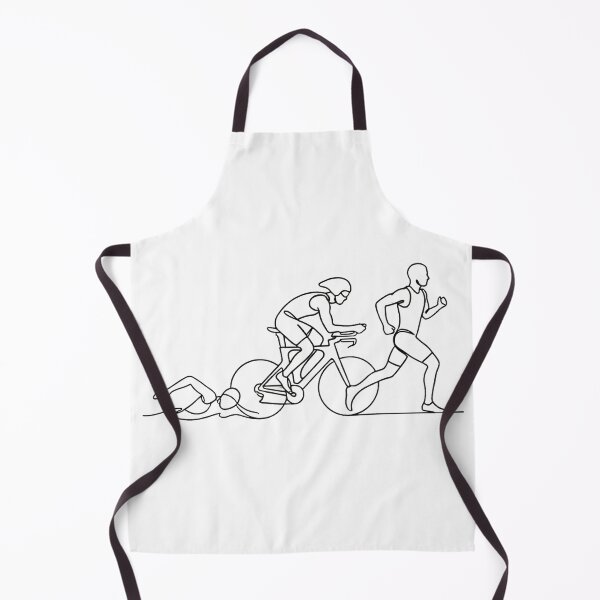 Item preview, Minimalist Triathlon Swim Bike Run Line Art designed and sold by valezaziki.
