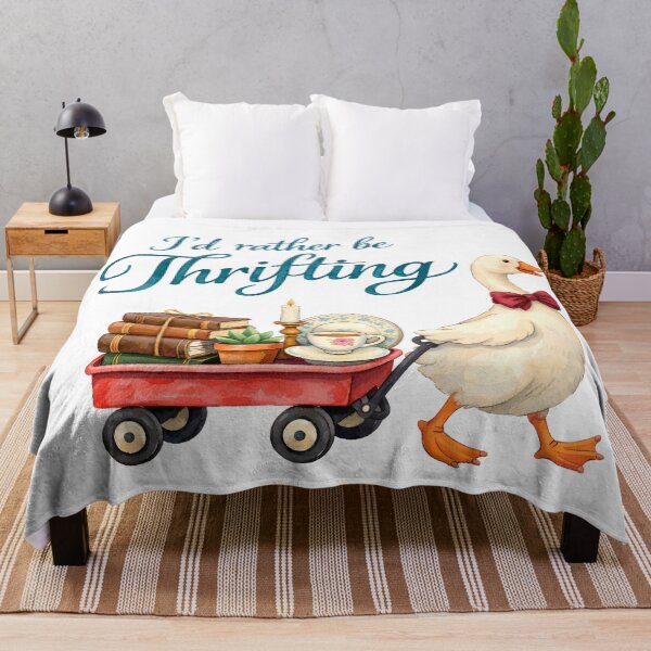 Item preview, I’d Rather Be Thrifting – Cute Goose Vintage Aesthetic Design designed and sold by Luvahawb.