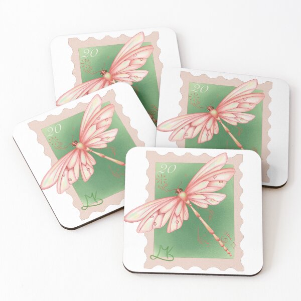 Artikelvorschau, Briefmarkenaufkleber 2: Die Libelle entworfen und verkauft von WiltedPalette.