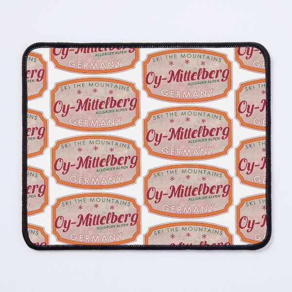 Item preview, Oy-Mittelberg, Germany, Allgäuer Alpen, Ski, textured skiing badge designed and sold by Wanderful-roads.