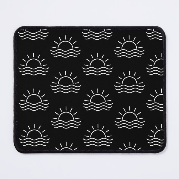 Item preview, Minimal Sun and Wave Icon Modern Outline Ocean Symbol Clean Negative Space Vector Design for Stickers and Apparel designed and sold by OnPointOutfits.