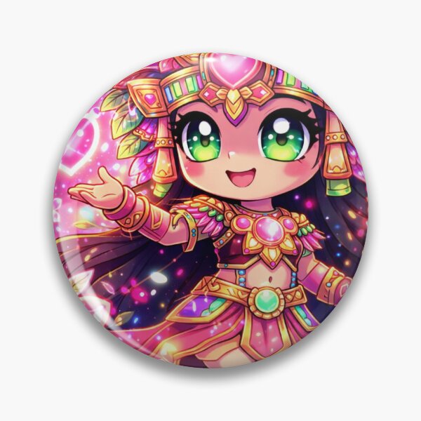 Item preview, Xochiquetzal Neon Bloom – Chibi designed and sold by MexaPixel.