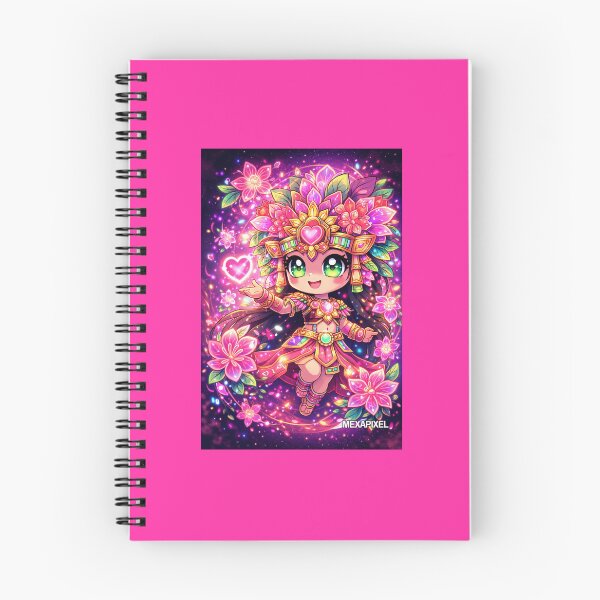 Item preview, Xochiquetzal Neon Bloom – Chibi designed and sold by MexaPixel.