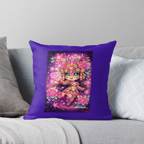 Item preview, Xochiquetzal Neon Bloom – Chibi designed and sold by MexaPixel.