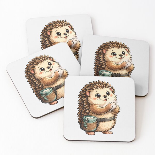 Item preview, Cute Hedgehog Bouldering Chalk Up designed and sold by Ombrya.