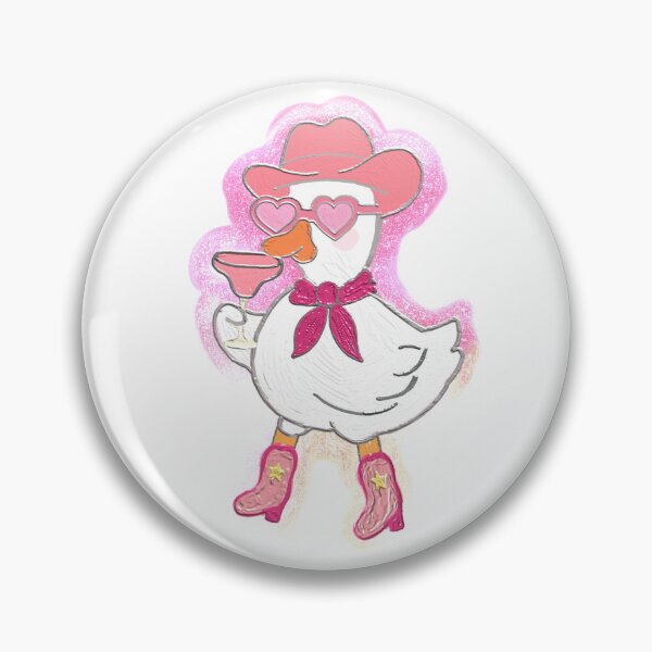 Item preview, Sparkly Pink Cowgirl Goose | Disco Cowboy designed and sold by kelseydesign.