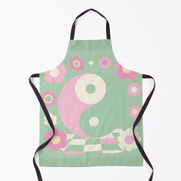Item preview, Pastel Y2K Yin Yang & Smiling Flowers Pattern designed and sold by Zentavix.
