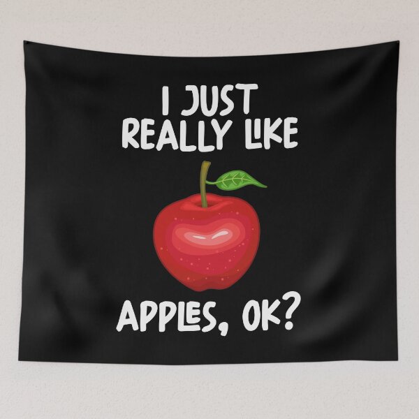 Item preview, I Just Really Like Apples Ok? designed and sold by GabbyKash.