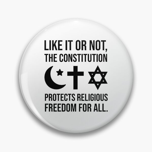Item preview, The constitution protects religious freedom for all. designed and sold by Rachel the Artist .