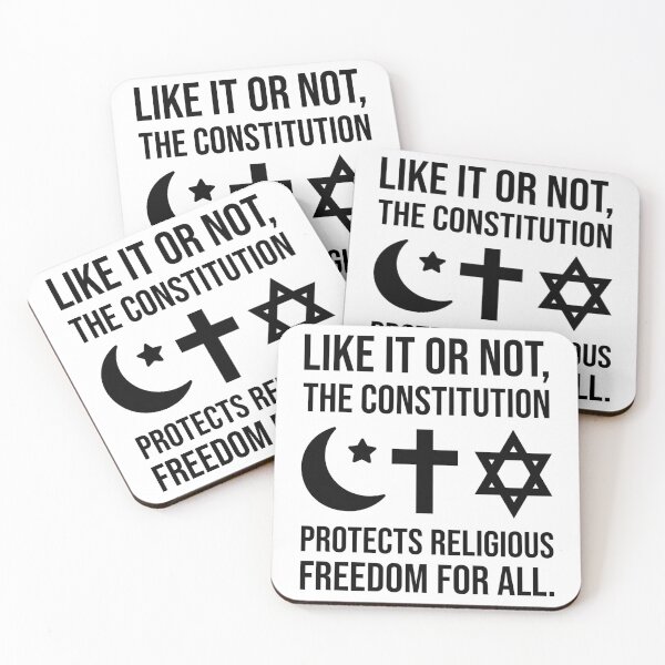 Item preview, The constitution protects religious freedom for all. designed and sold by Rachel the Artist .
