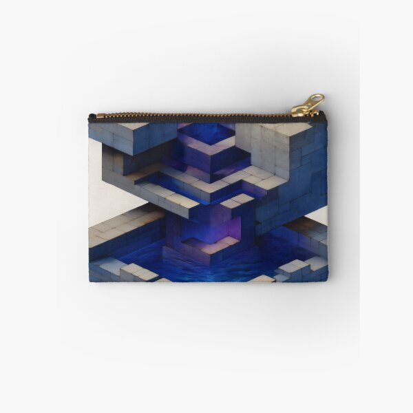 Item preview, Indigo Geometric Depth Structure designed and sold by LuminousFoundry.
