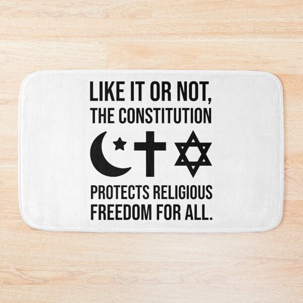 Item preview, The constitution protects religious freedom for all. designed and sold by Rachel the Artist .