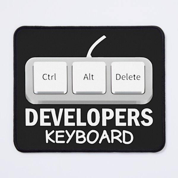 Item preview, Developers Keyboard Ctrl Alt Delete Funny Tech Humor designed and sold by Zenith Design.