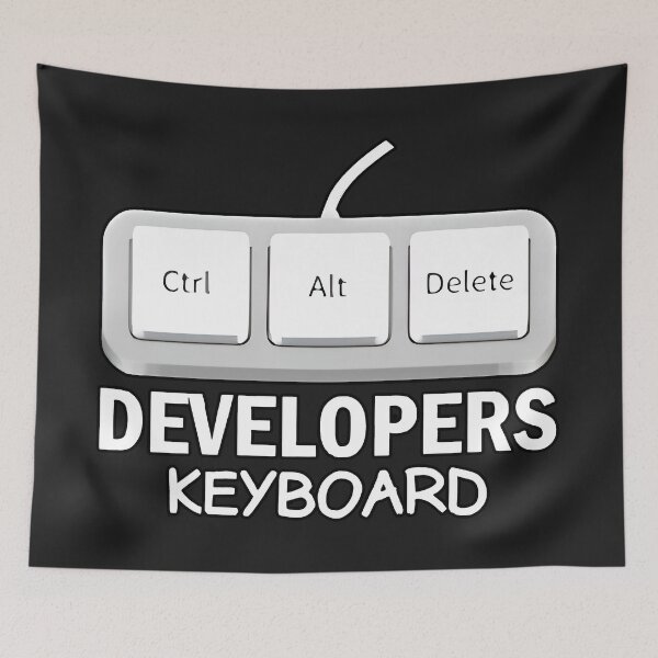 Item preview, Developers Keyboard Ctrl Alt Delete Funny Tech Humor designed and sold by Zenith Design.
